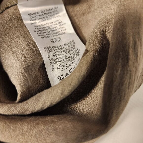 DKNY Womens Beige Classic High-Rise Minimalist‎ Flowy Shorts NWT Size 14 - Picture 4 of 6